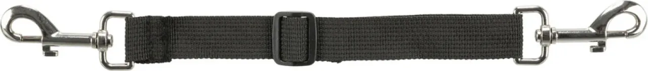 Kurzleine, Nylon, schwarz, für Fahrradanhänger